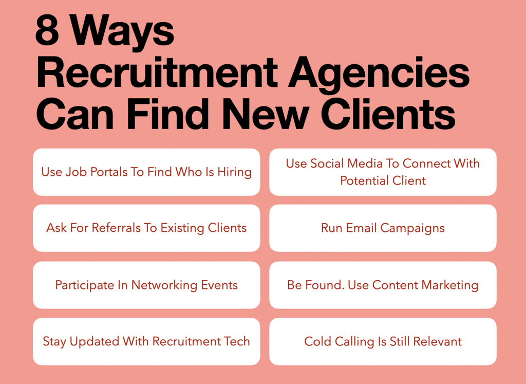 8 ways recruitment agencies can get clients
