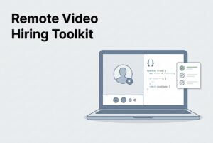 remote video interview and coding editor in-built