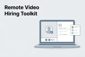 remote video interview and coding editor in-built