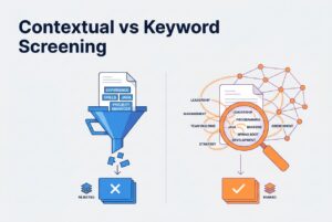 Contextual resume screening vs keyword matching