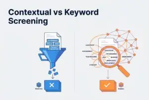 Contextual resume screening vs keyword matching