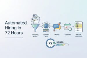 sourcing to shortlist in 72 hours - automated hiring workflow