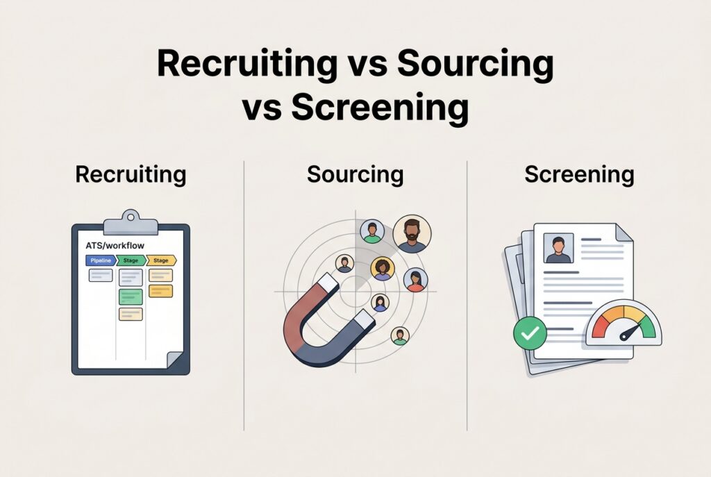 AI Recruiting Software vs Sourcing and Screening Tools