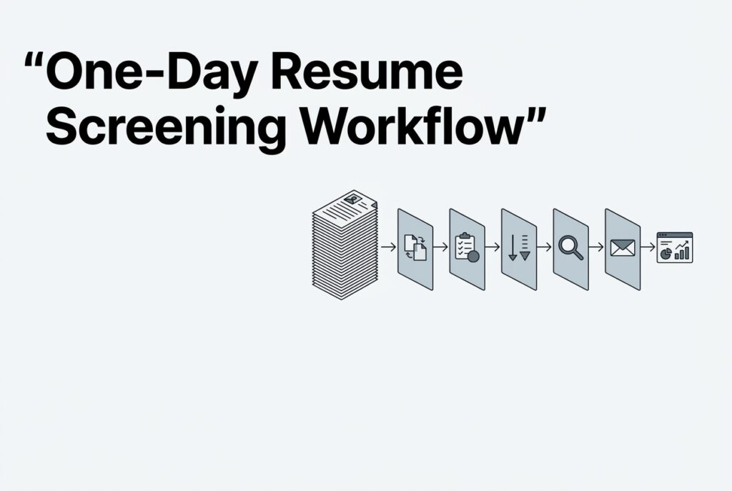 AI powered Resume Screening workflow